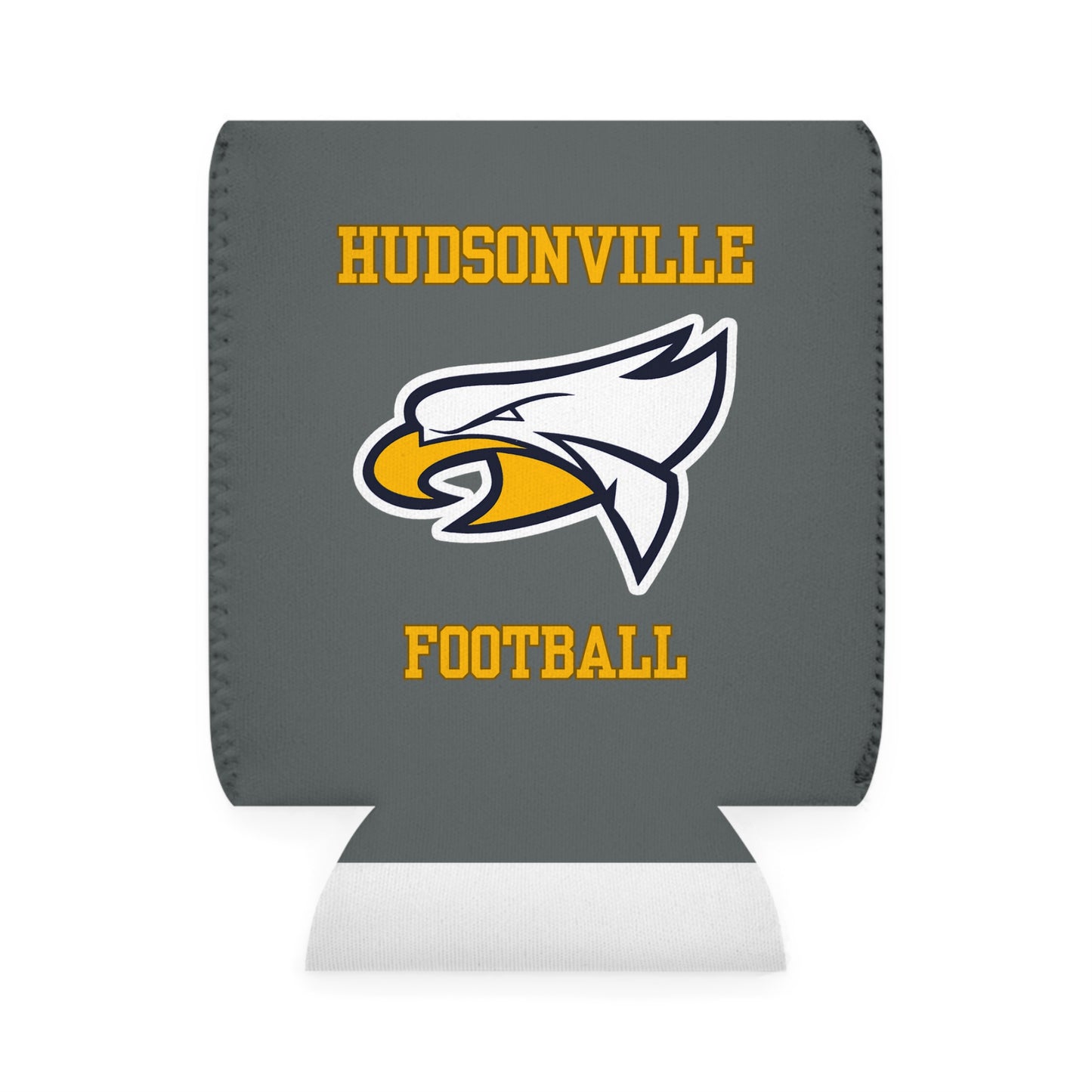 Hudsonville Football Gray Can Cooler Sleeve