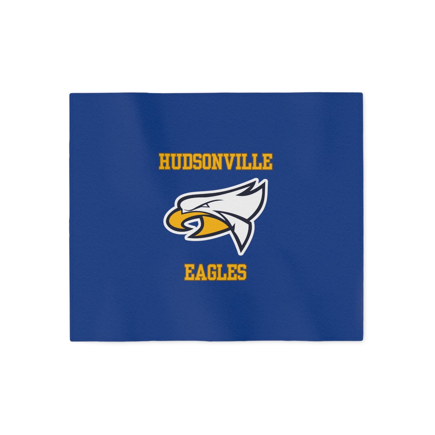 Hudsonville Eagles Blue Sweatshirt Blanket