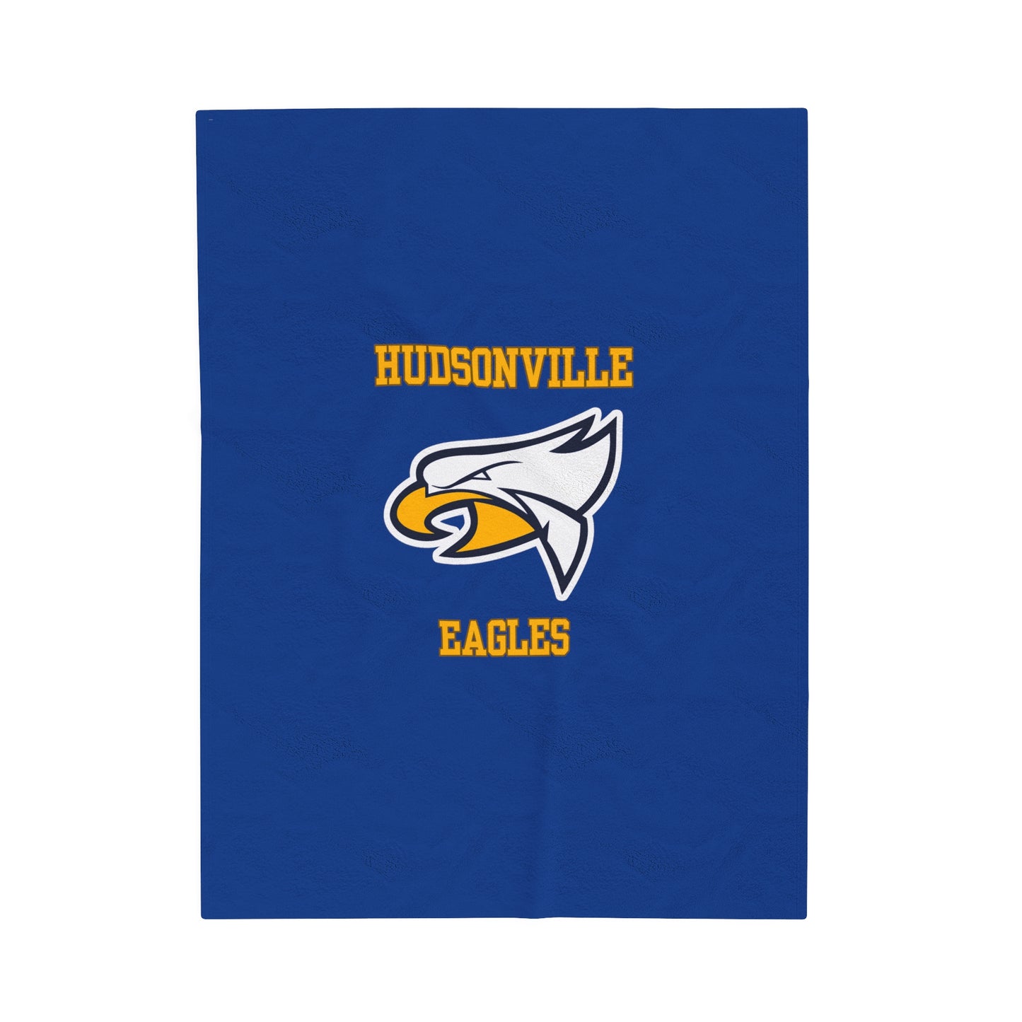 Hudsonville Eagles Blue Plush Blanket