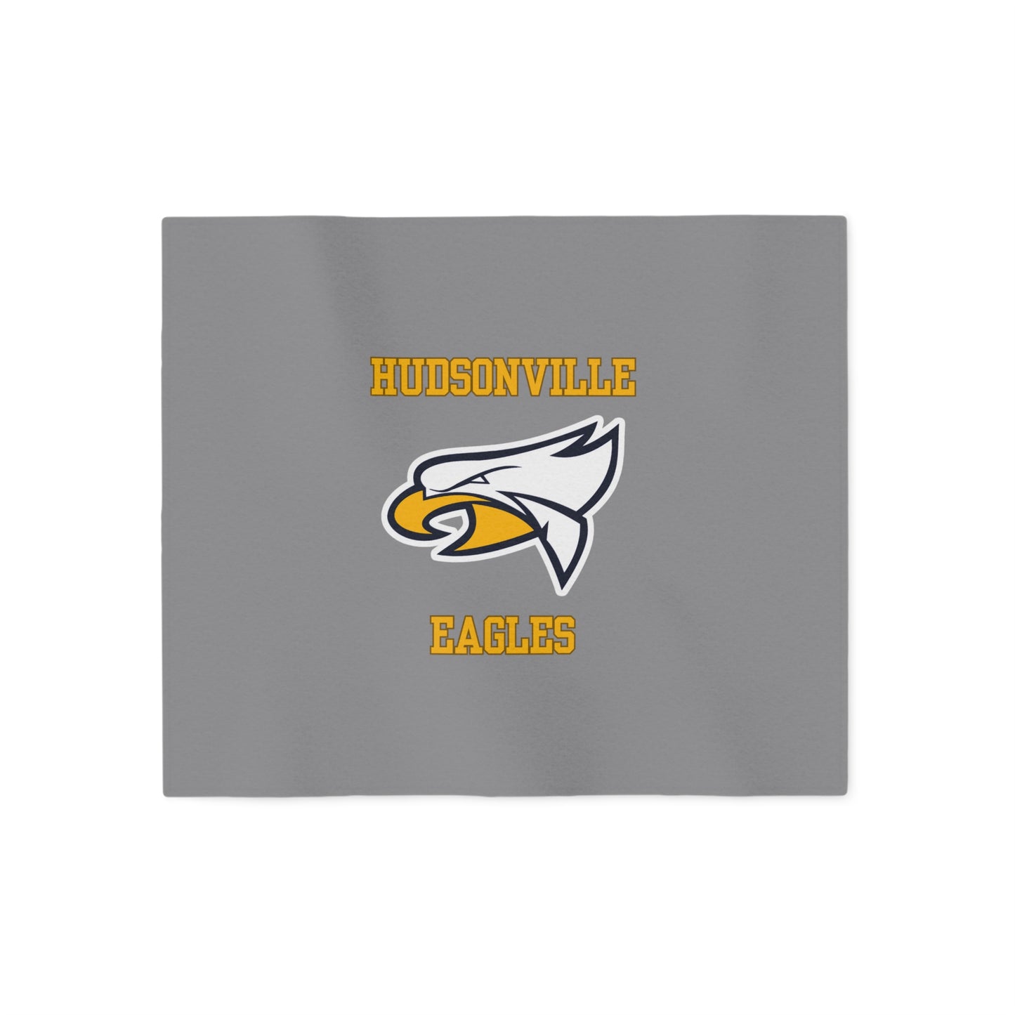 Hudsonville Eagles Gray Sweatshirt Blanket