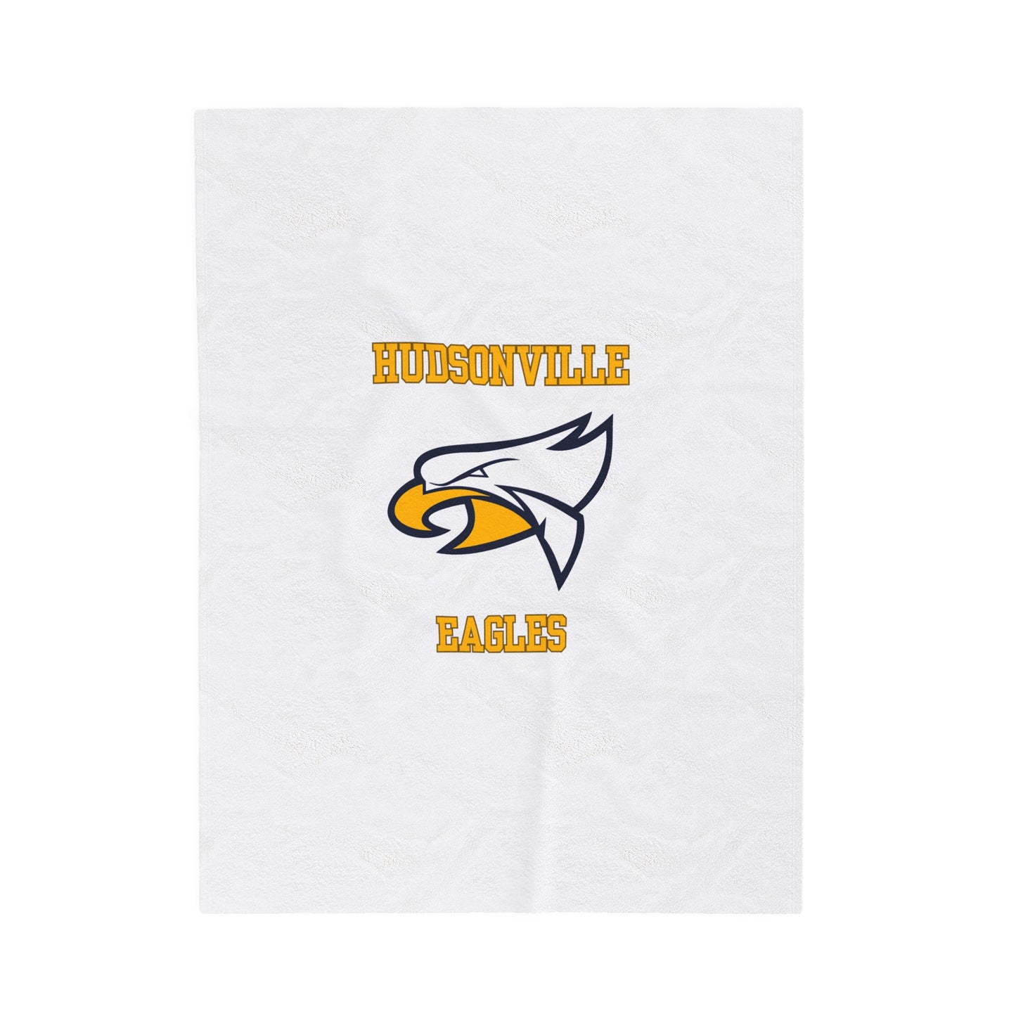 Hudsonville Eagles White Plush Blanket