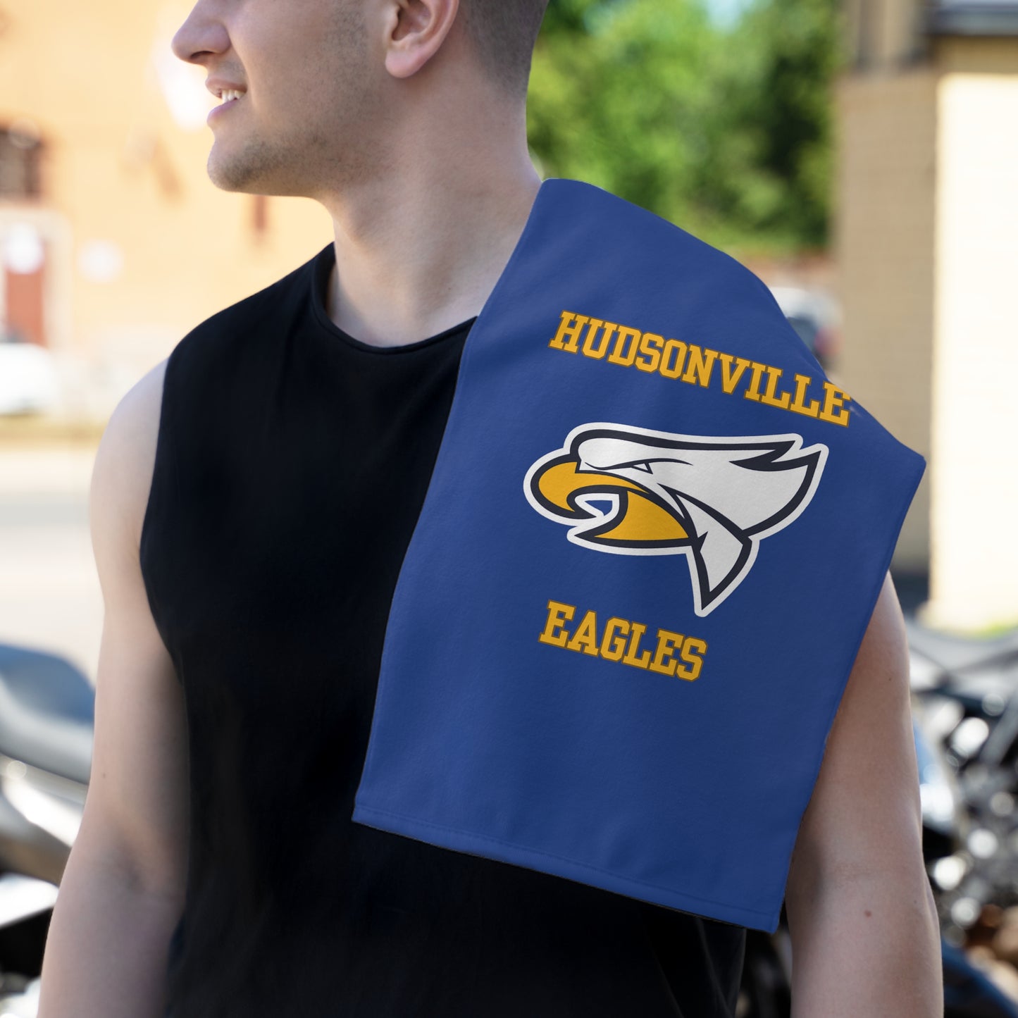 Hudsonville Eagles Blue Rally Towel, 11x18