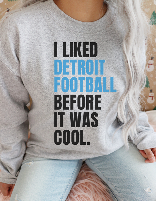 Detroit was cool Crew neck Sweatshirt