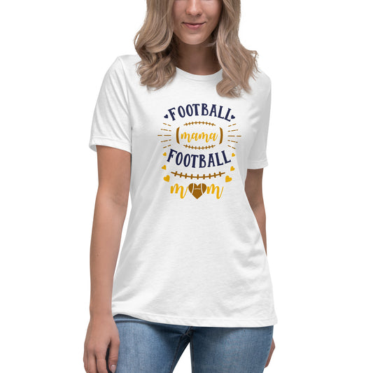 "Football Mama"Women's Relaxed T-Shirt